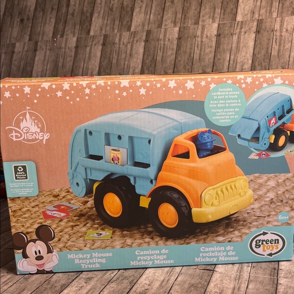 Disney Other - Disney Green Toys Mickey Mouse Recycling Truck -